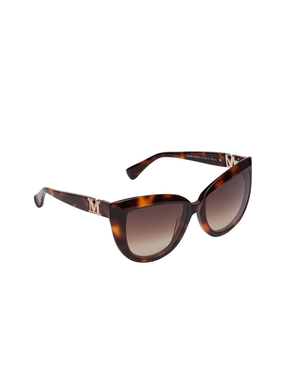 

Max Mara Women Cateye Sunglasses With UV Protected Lens MM0029 52F, Brown