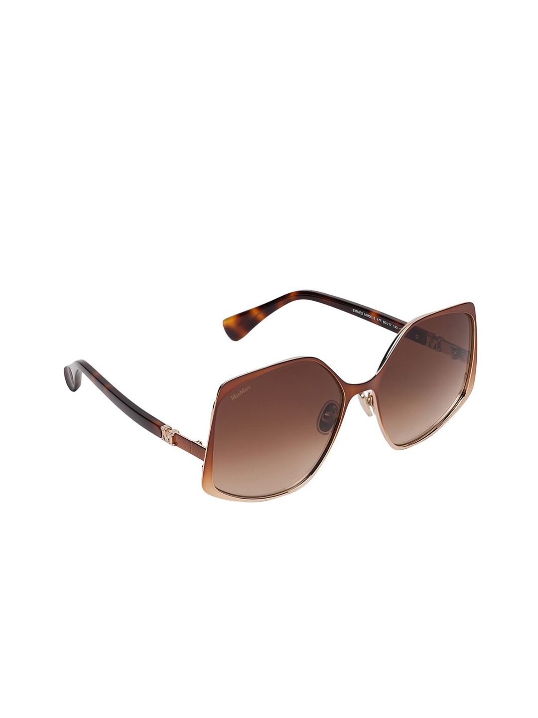 

Max Mara Women Butterfly Sunglasses With UV Protected Lens MM0016 47F, Brown