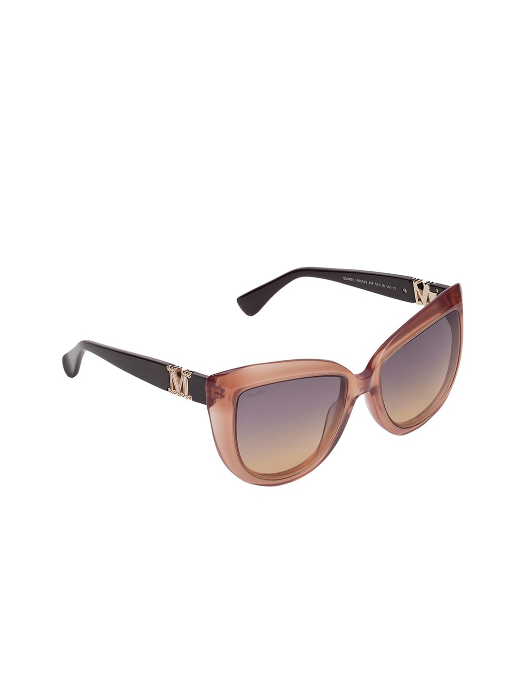 

Max Mara Women Cateye Sunglasses With UV Protected Lens MM0029 45F, Brown