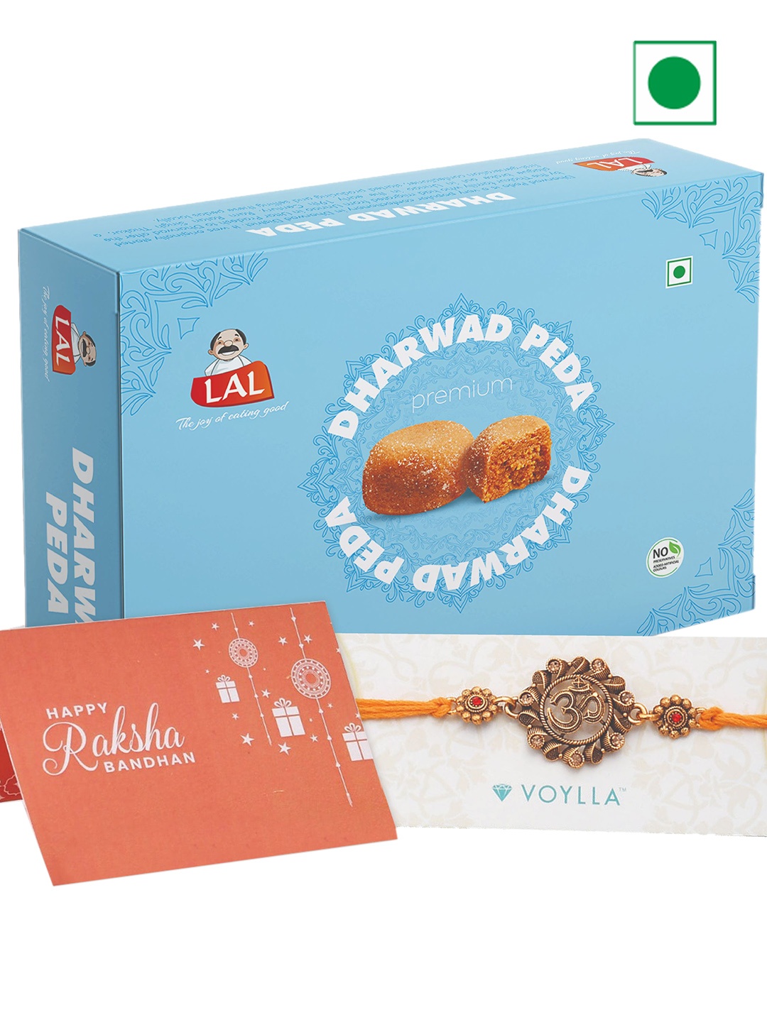 

LAL Dharwad Peda With Rakhi-400 gms, Red