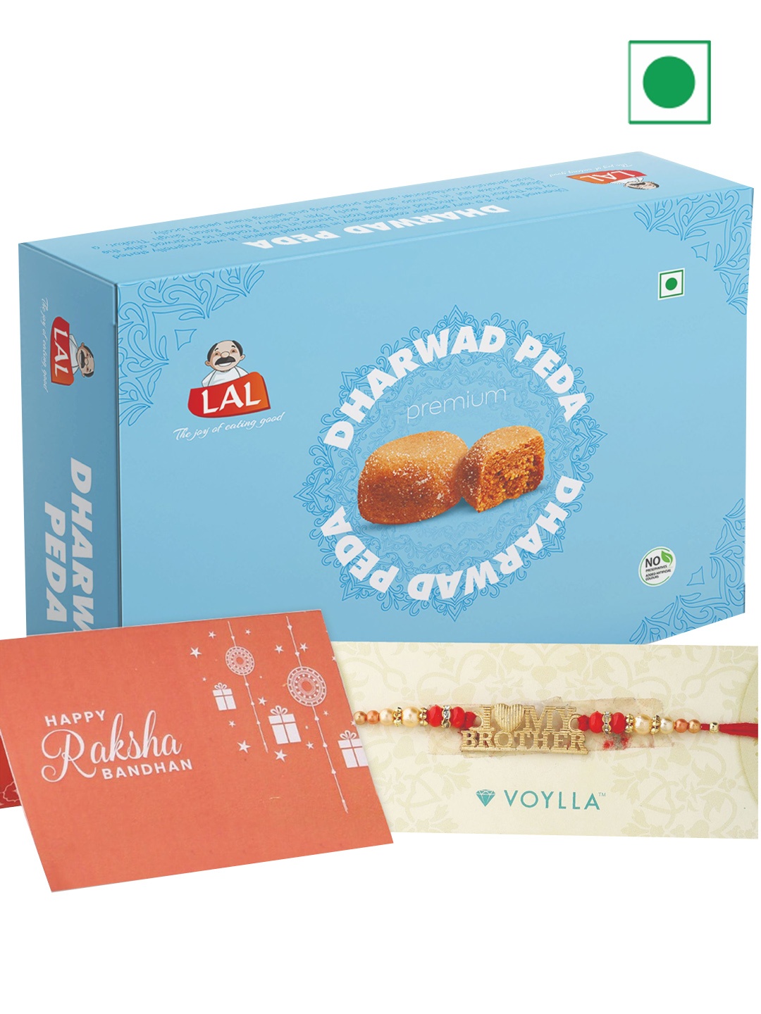 

LAL Dharwad Peda With Rakhi-400 gms, Red