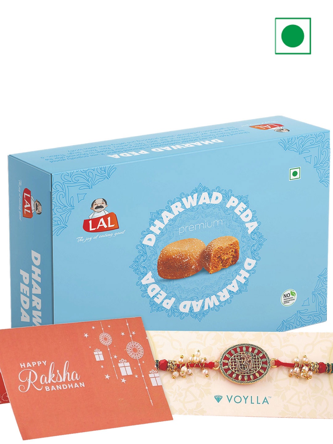 

LAL Dharwad Peda With Rakhi-400 gms, Red