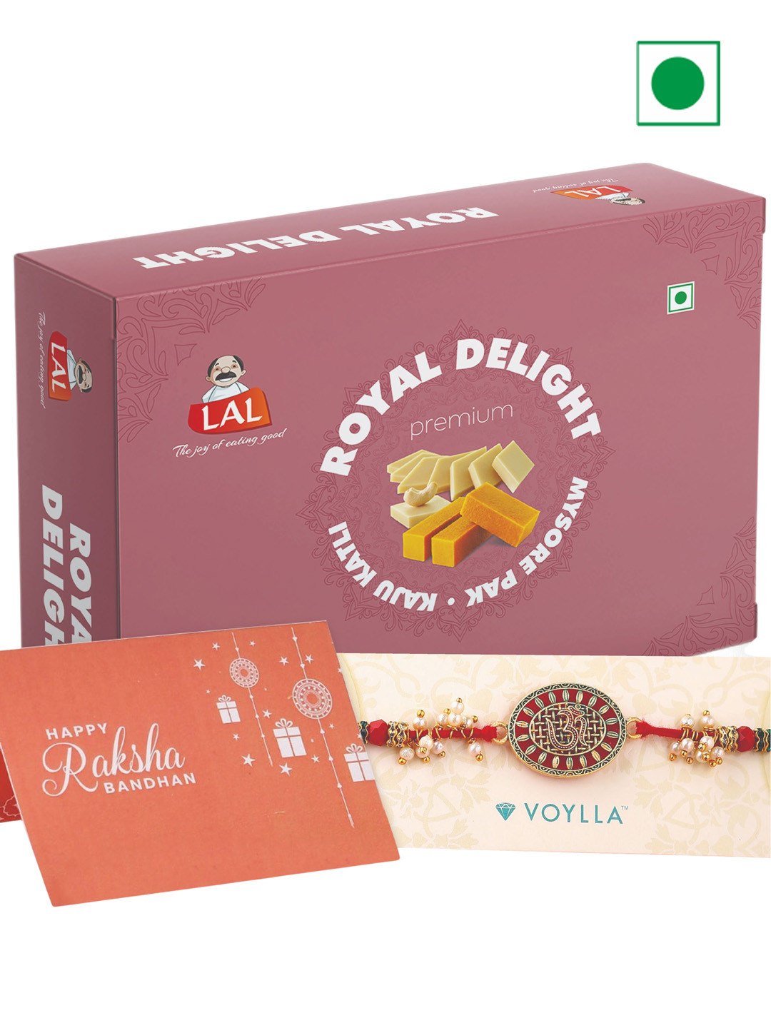 

LAL Royal Delight With Rakhi-400gms, Red