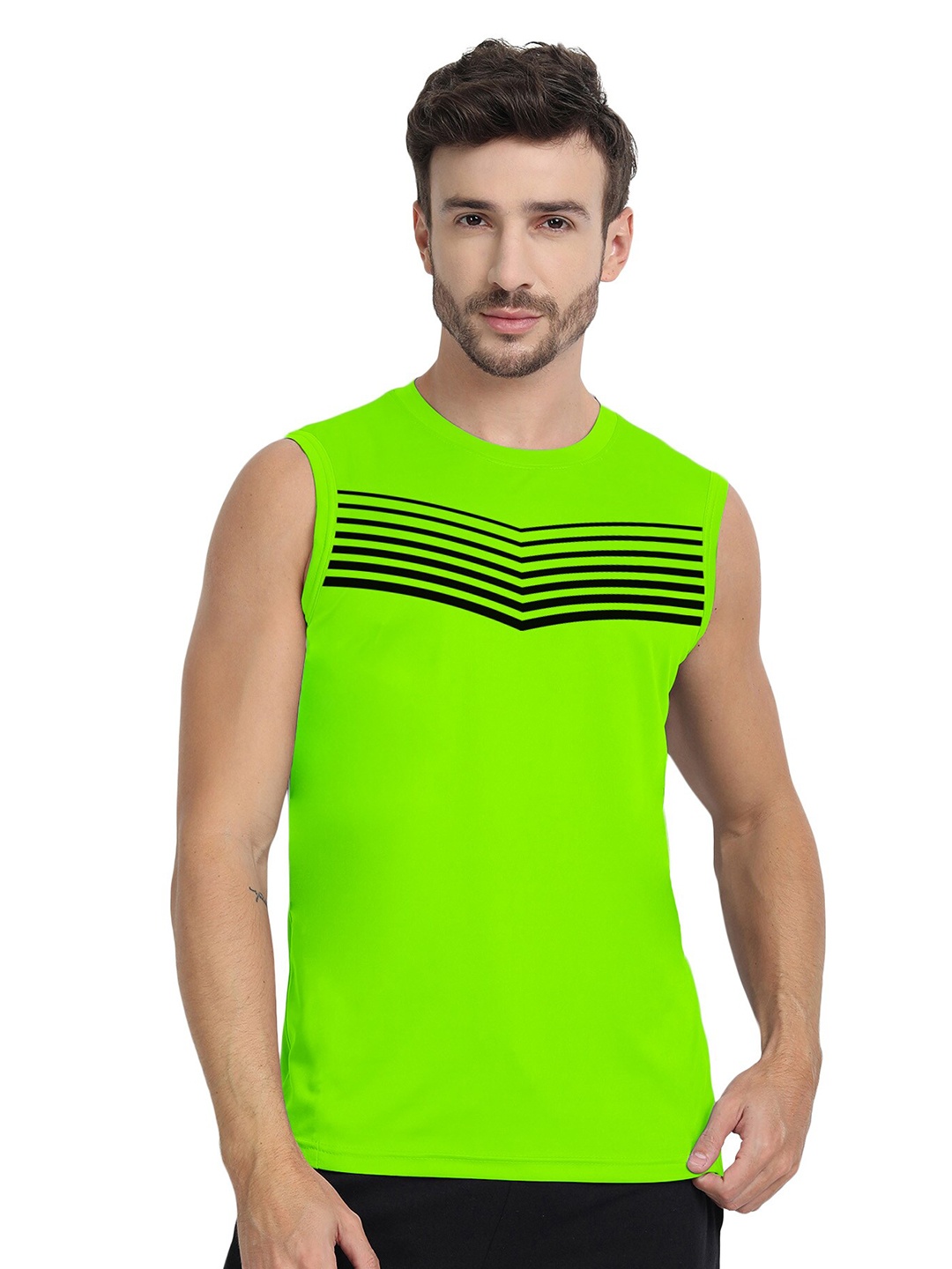 

FTX Striped Sleeveless T-shirt, Green