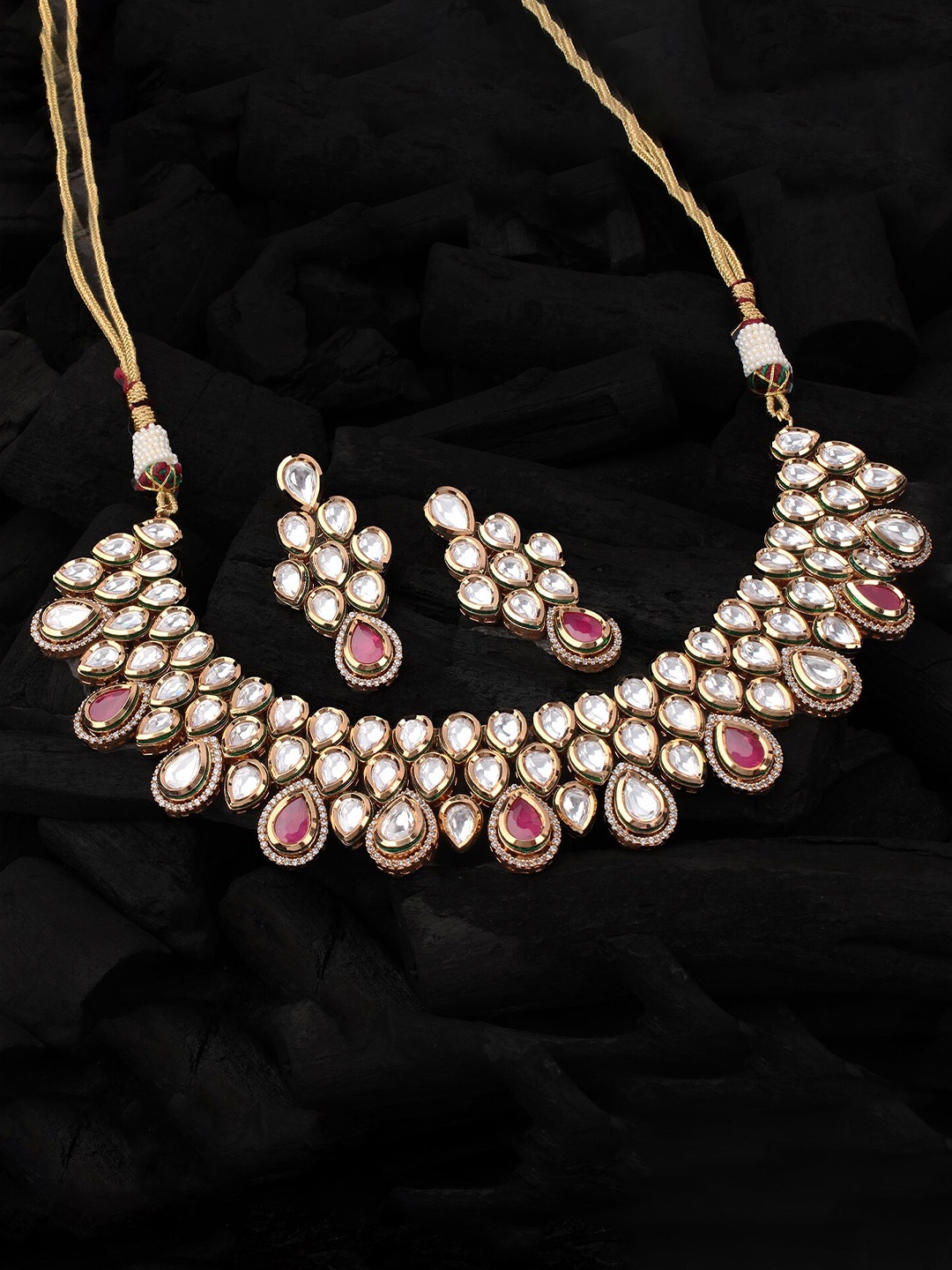 

Mirana Gold-Plated Stone-Studded Jewellery Set