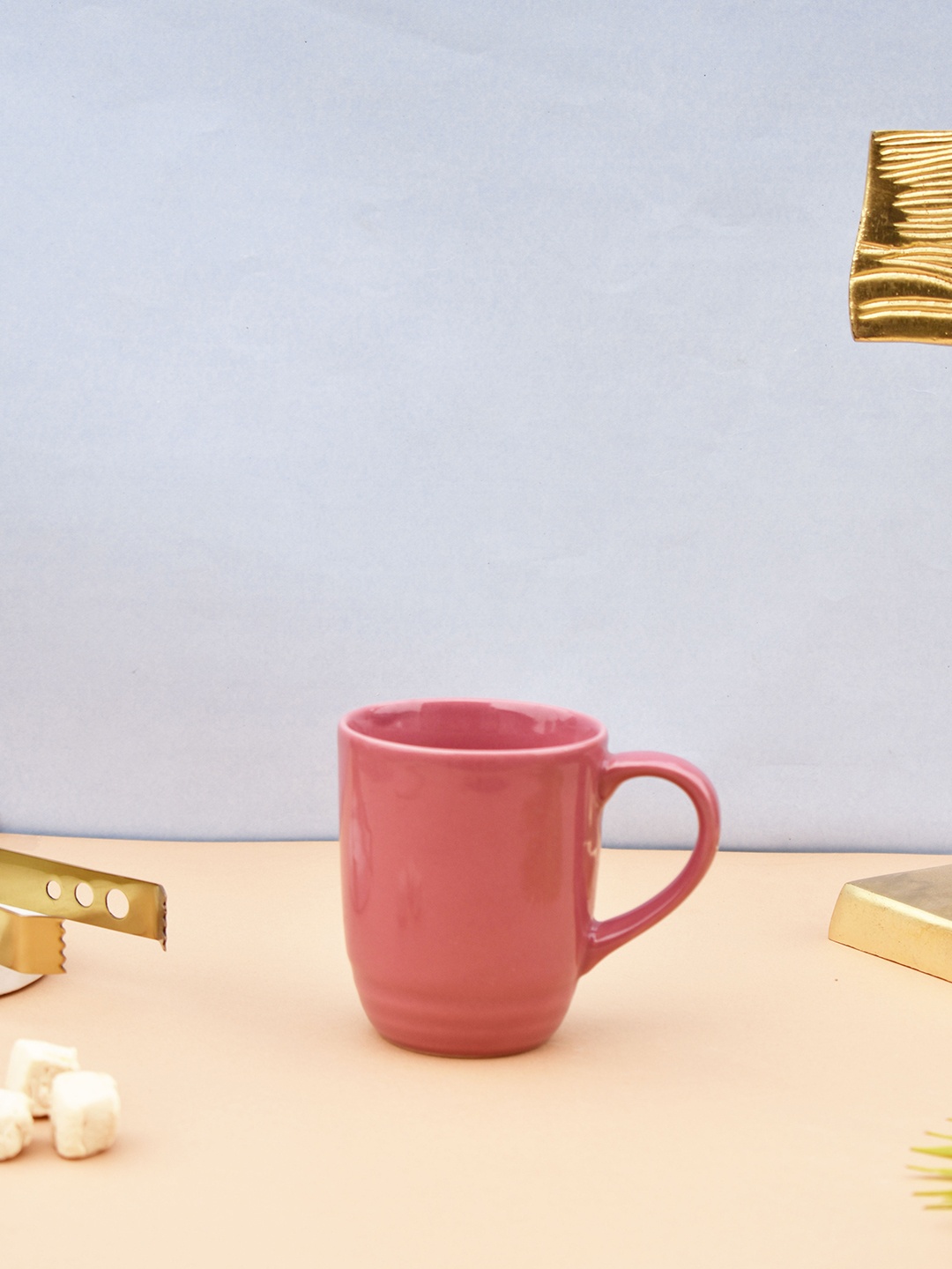 

Folkstorys Pink Ceramic Glossy Mug- 300ml