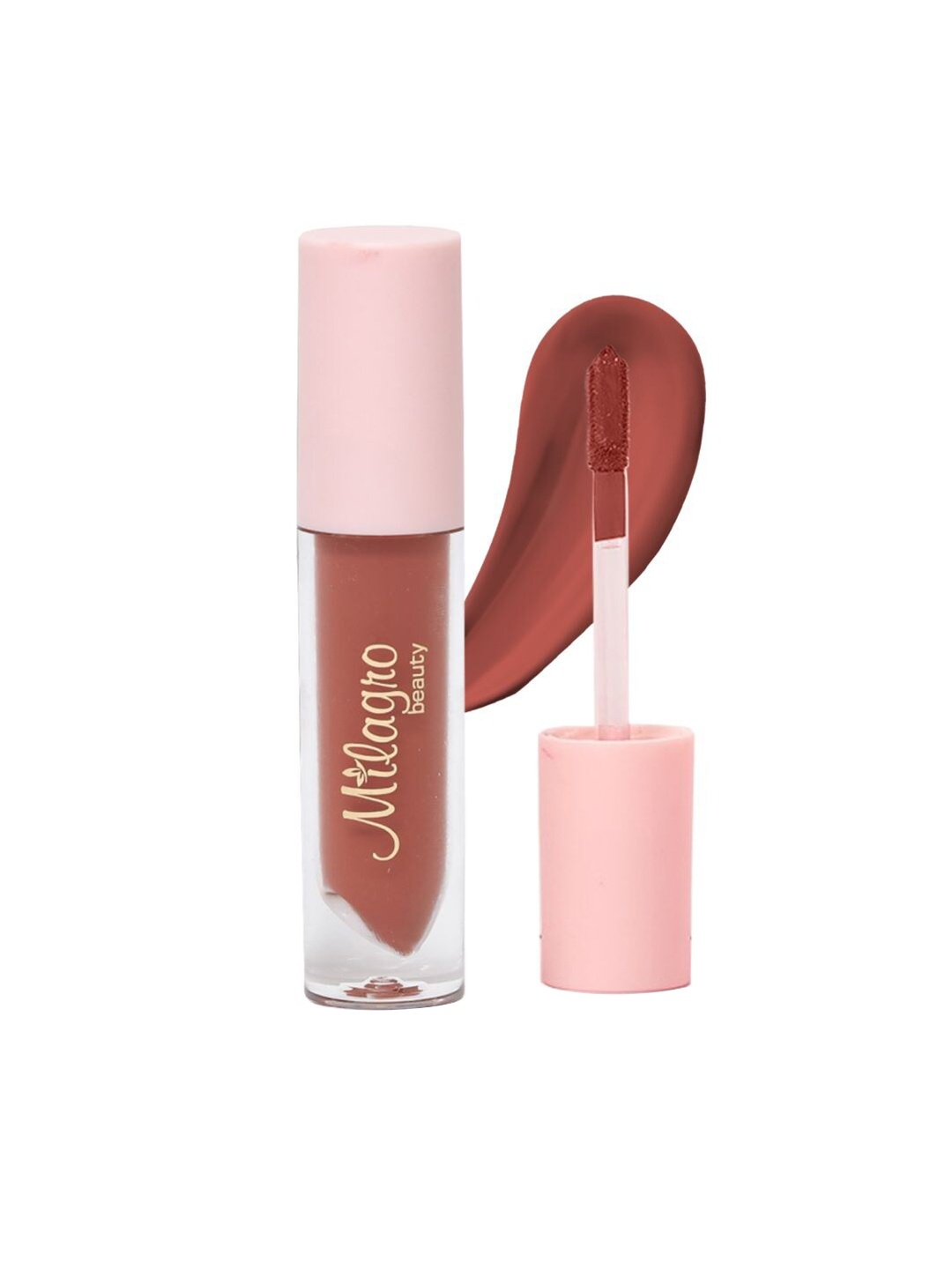 

Milagro beauty Liquid Matte Lipstick - Omni, Brown