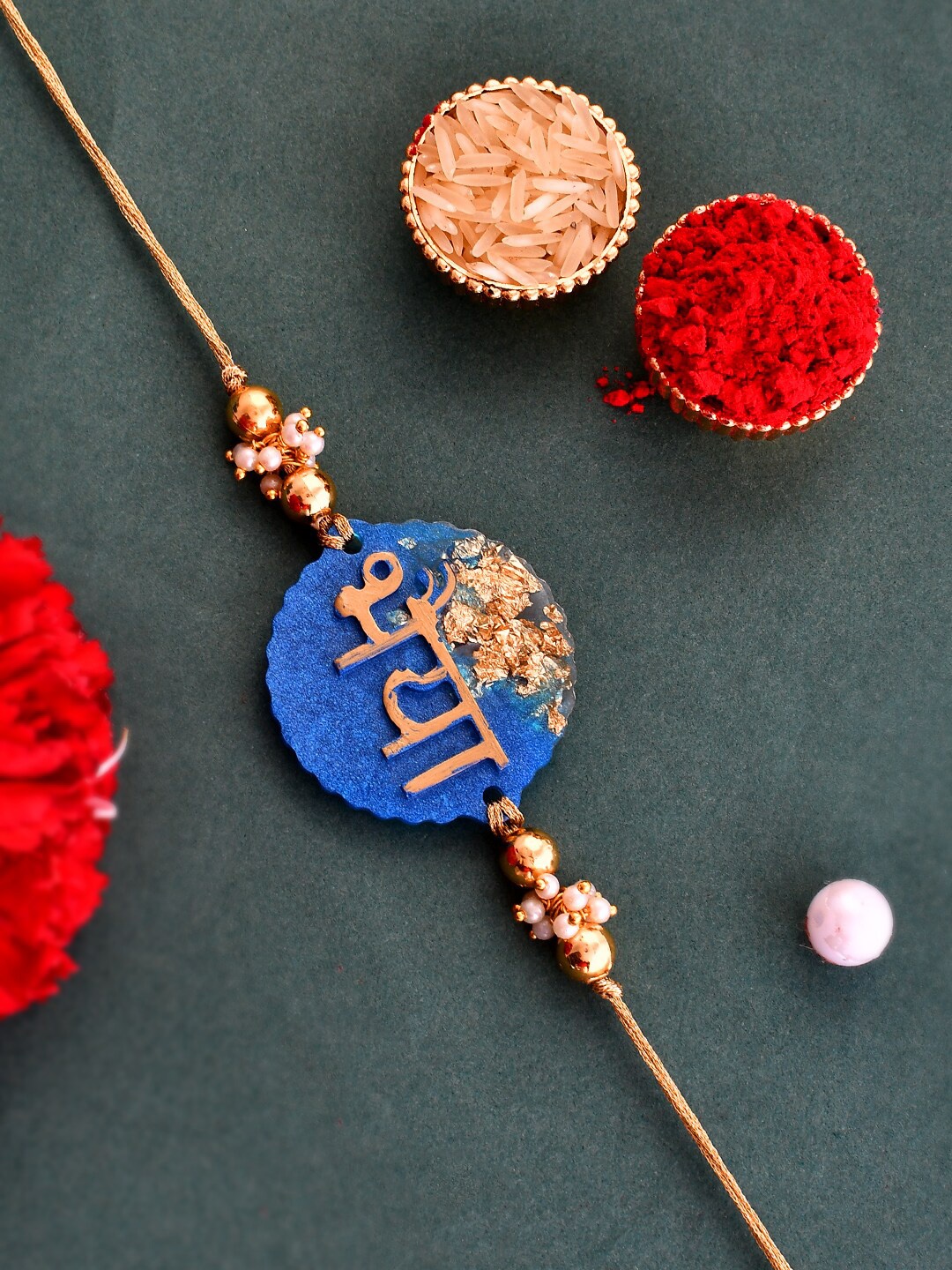 

Aapno Rajasthan Bhaiya Charm Rakhi, Blue