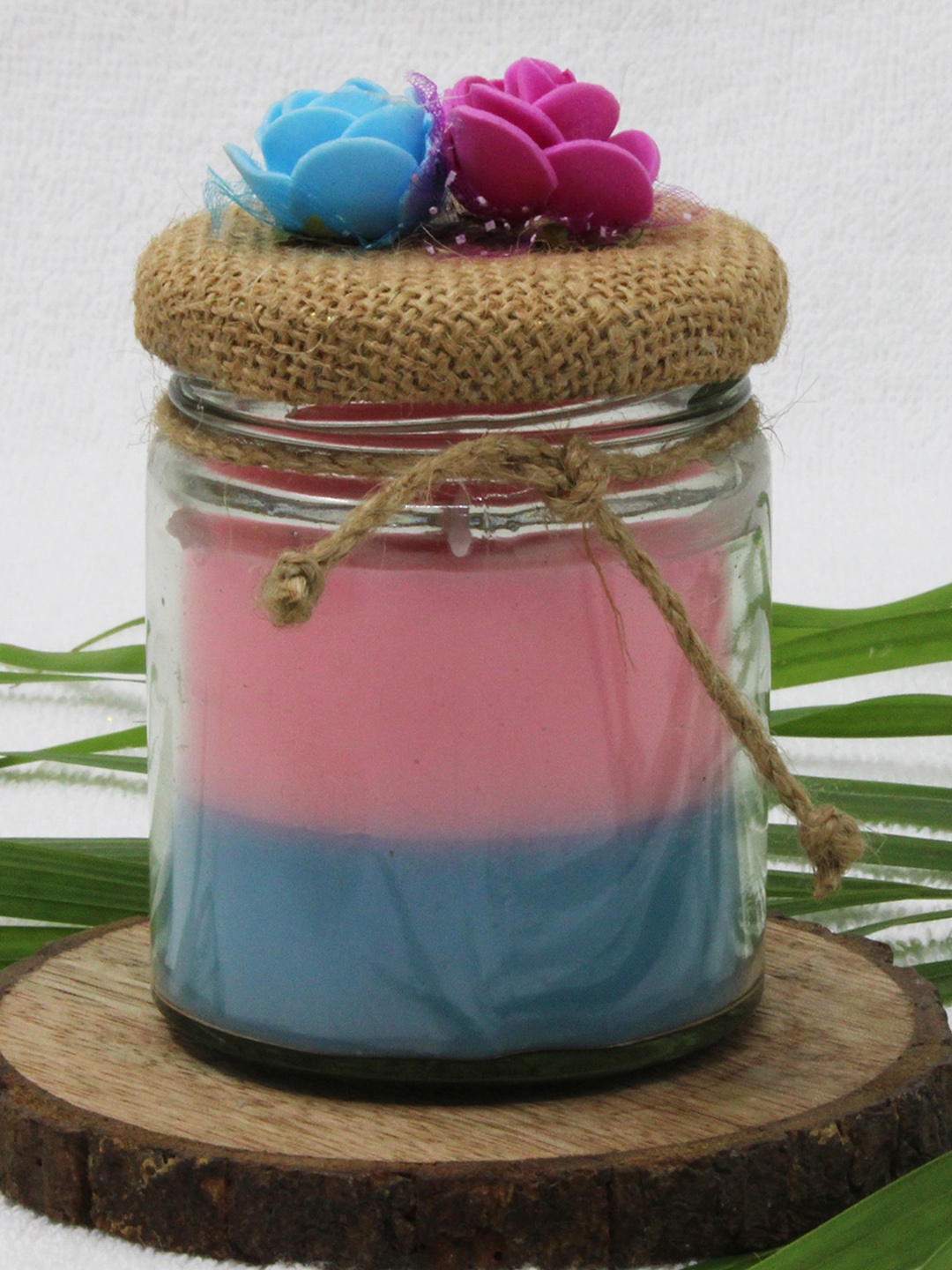 

atorakushon Pink 3 Pieces Vanilla Scented Lead-Free Wick Jar Candles