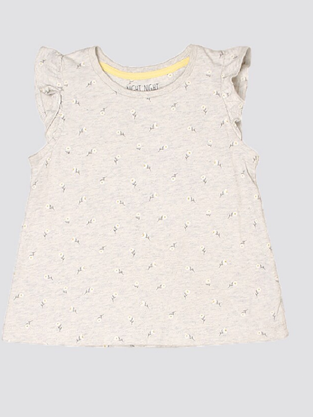 

mothercare Pack Of 2 Girls Printed Cotton Top, Grey