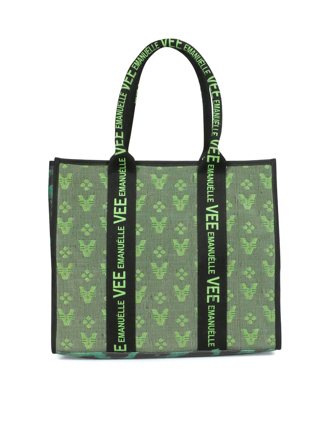 

Saint G Green Textured Shopper Tote Bag
