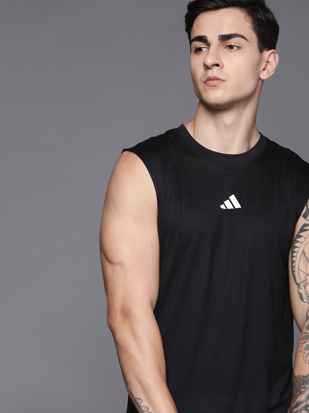 

ADIDAS Power Workout Slim Fit Tank T-shirt, Black