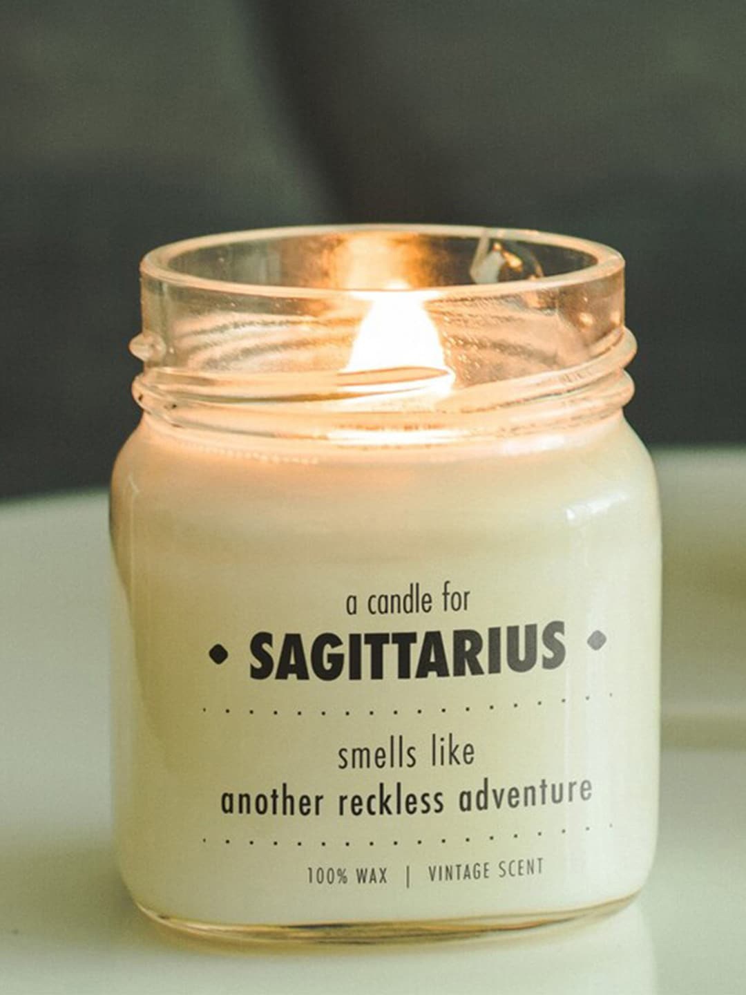 

Aromatic Fables White Sagittarius Zodiac Vintage Scent Sunsign Scented Candle