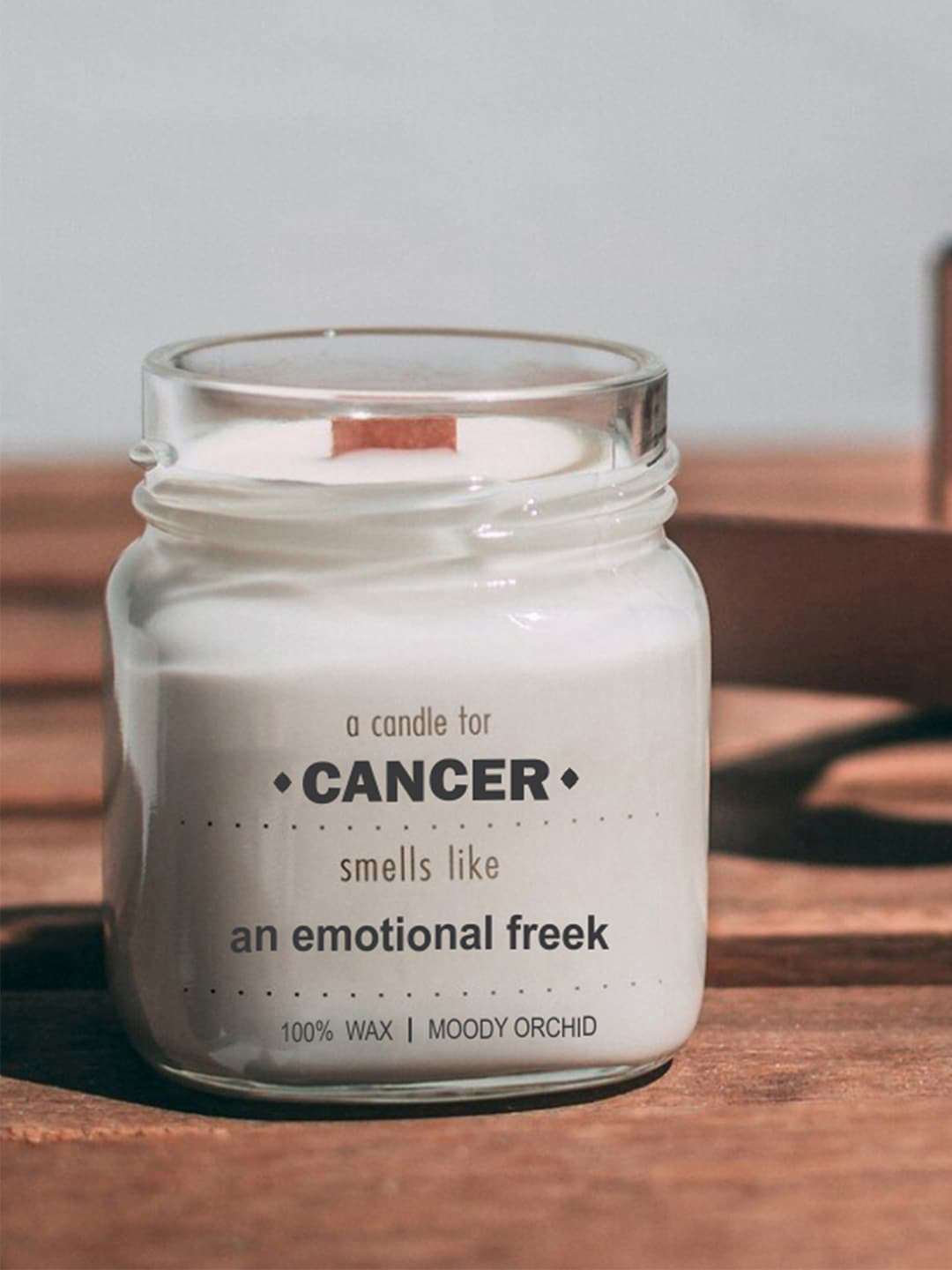 

Aromatic Fables White Scented Cancer Zodiac Glass Jar Candle