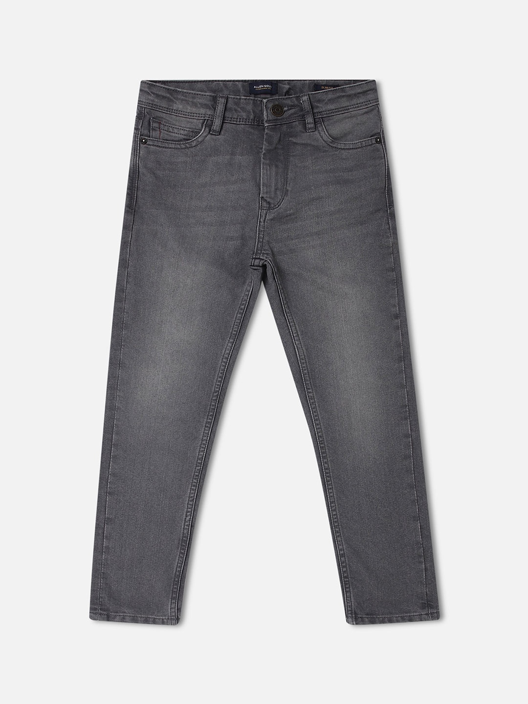 

Allen Solly Junior Boys Grey Slim Fit Heavy Fade Stretchable Jeans