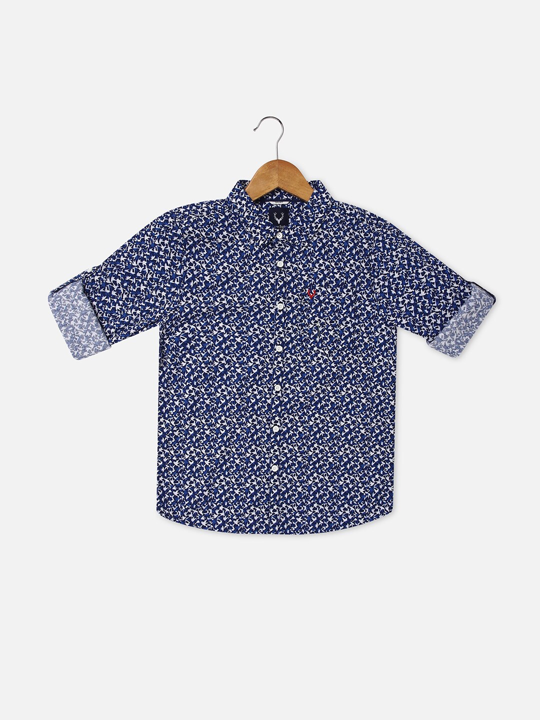 

Allen Solly Junior Boys Slim Fit Floral Printed Casual Shirt, Blue