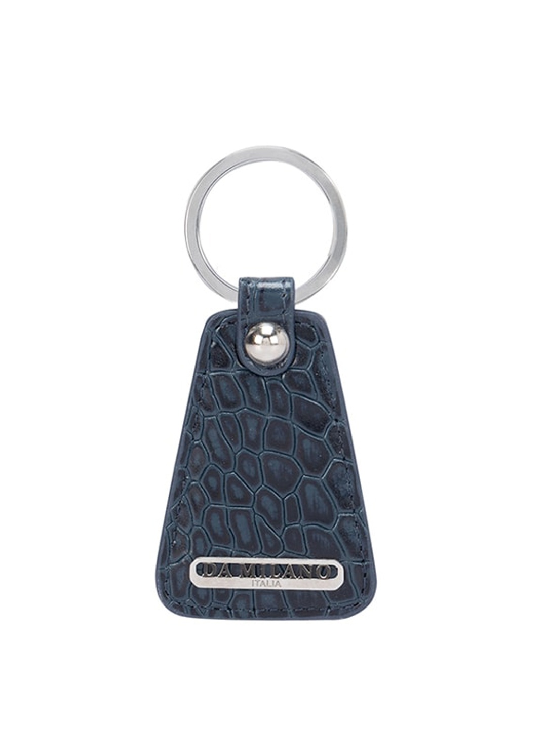 

Da Milano Textured Metal Key chain, Blue