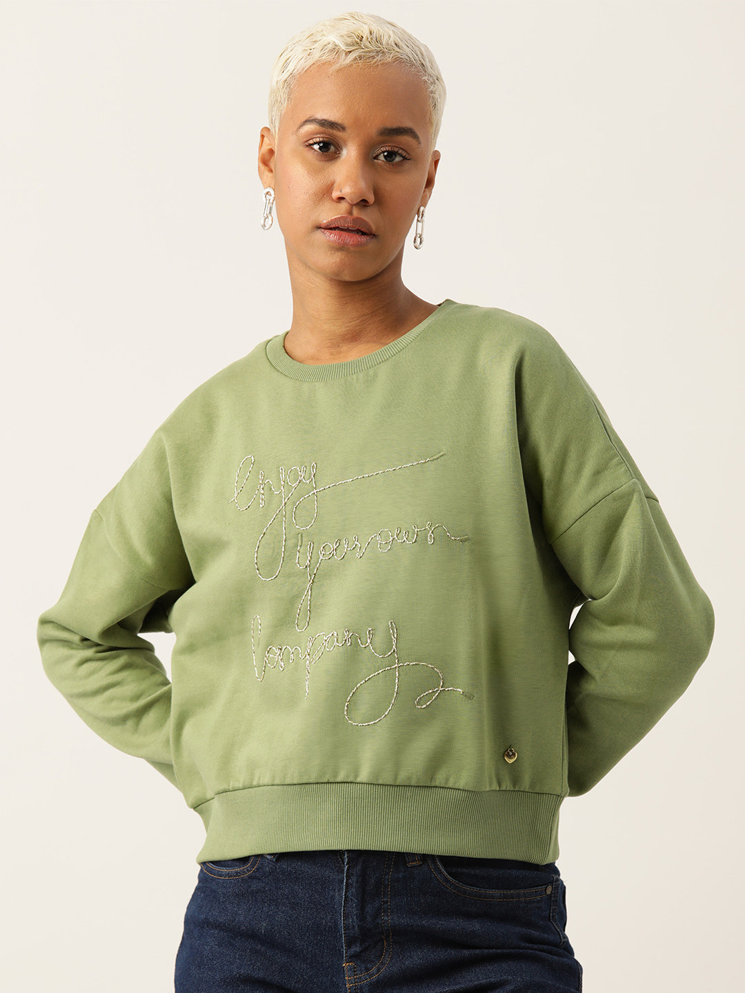 

Monte Carlo Embroidered Sweatshirt, Green