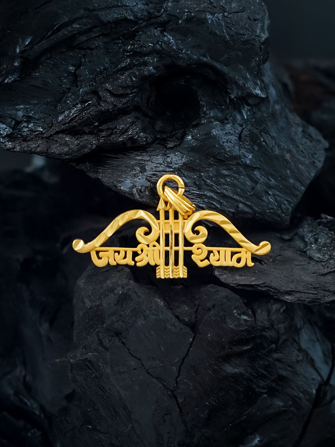 

MANSIYAORANGE Men Gold Plated Jaishree Shyam Pendant