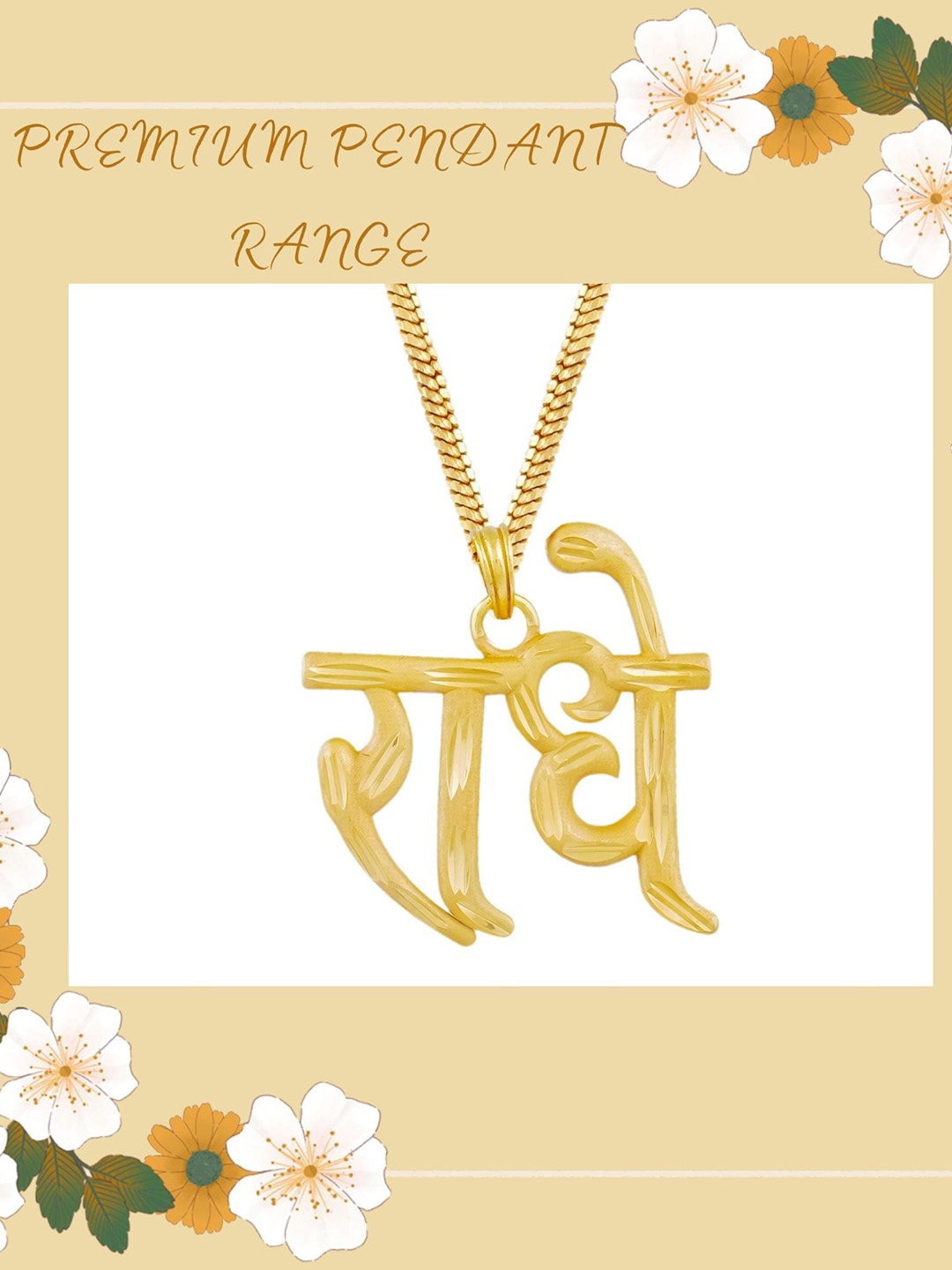 

MANSIYAORANGE Gold-Plated Pendant With Chain