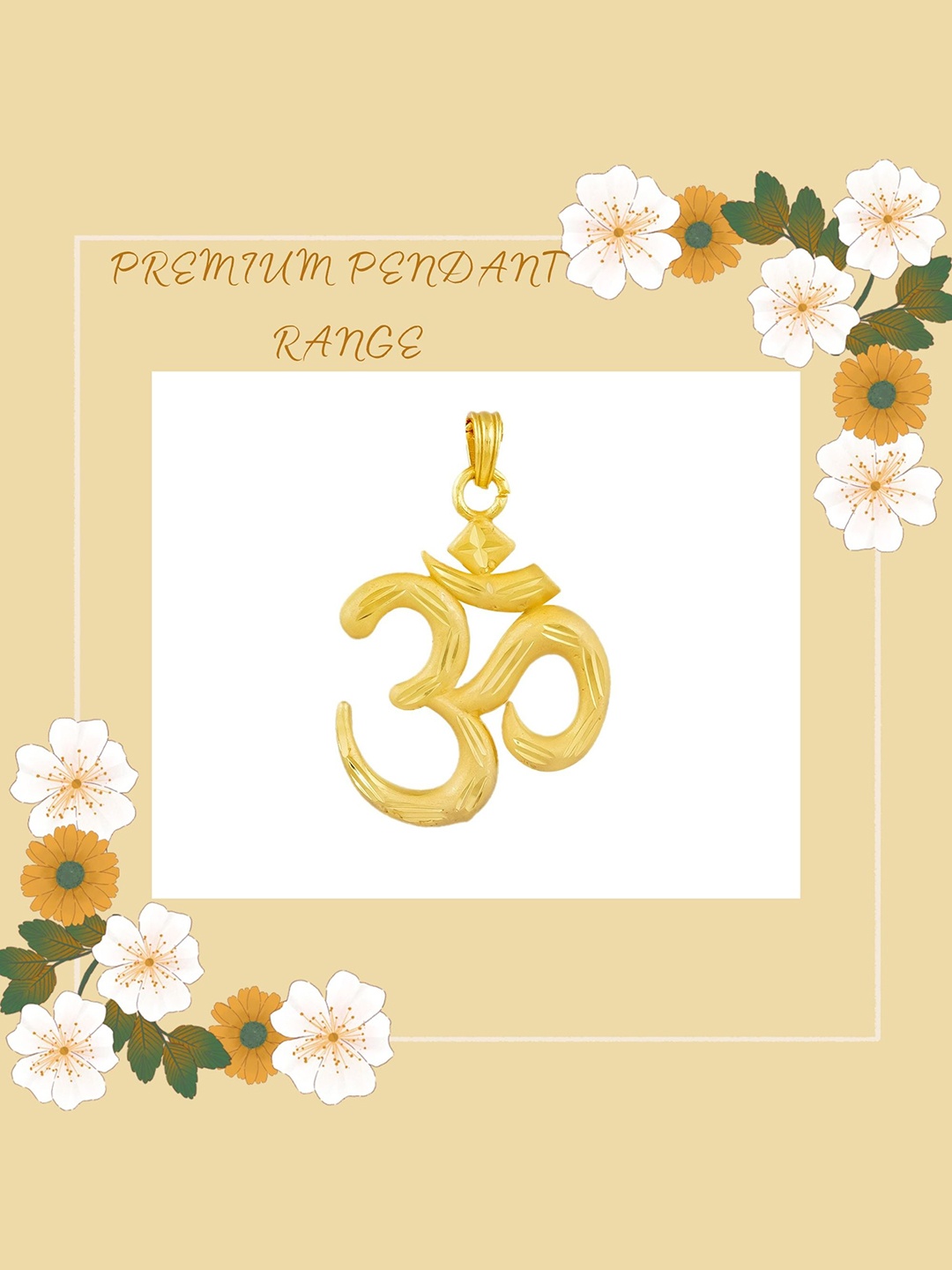 

MANSIYAORANGE Gold Plated OM Pendant