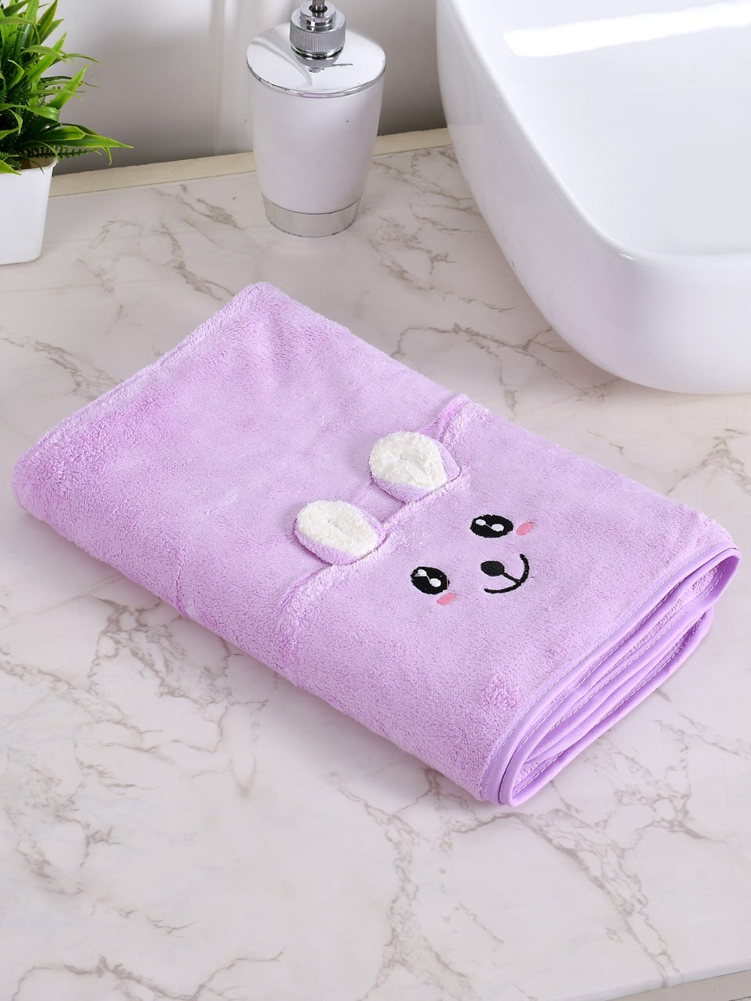 

Bajo's Lavender Printed 650 GSM Microfiber Bath Towel