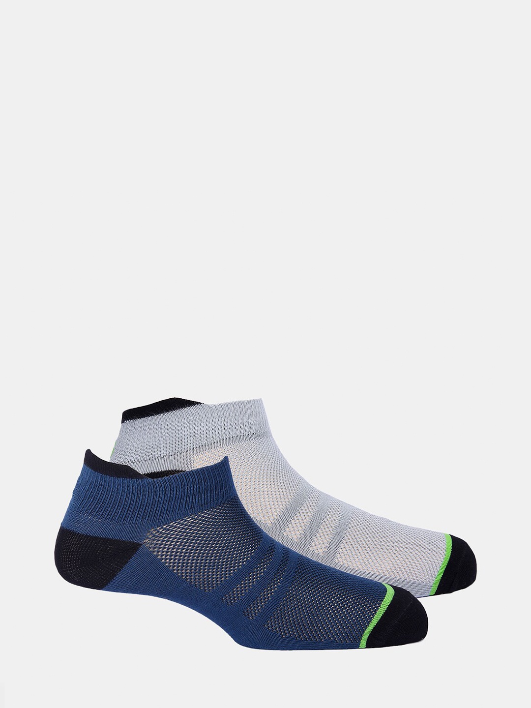 

FREECULTR Unisex Pack Of 2 Patterned Low Cut Odour Resistant Socks, Grey