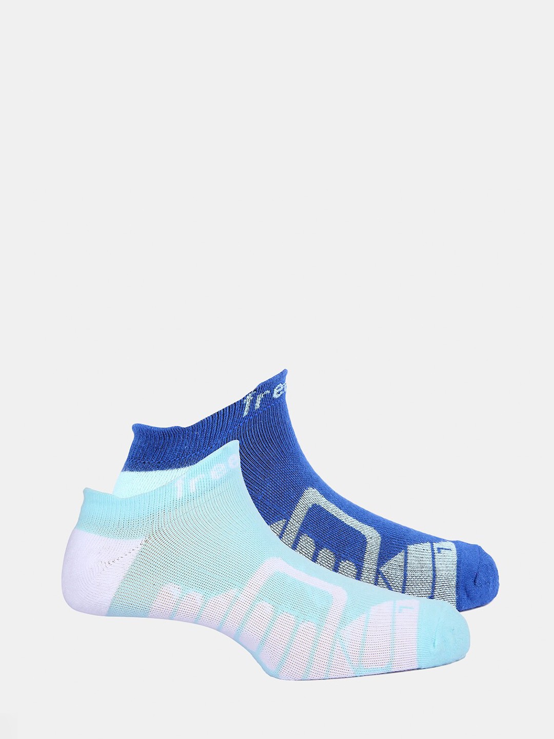 

FREECULTR Unisex Pack Of 2 Patterned Sports Performance Odour Resistant Socks, Navy blue