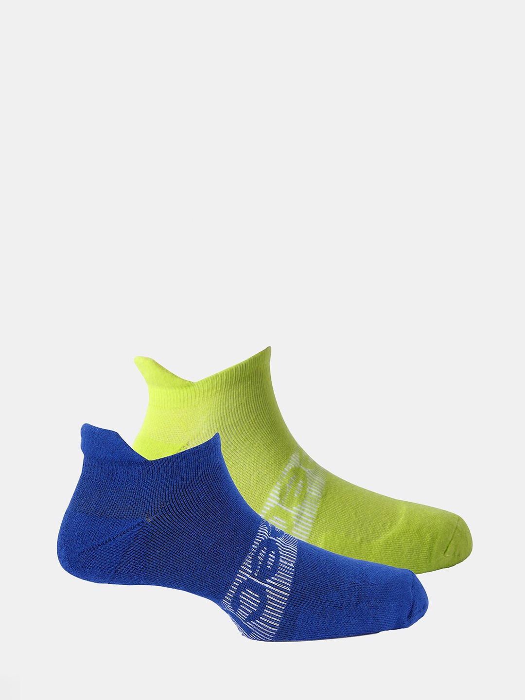 

FREECULTR Unisex Pack Of 2 Patterned Active Odour Resistant Socks, Lime green
