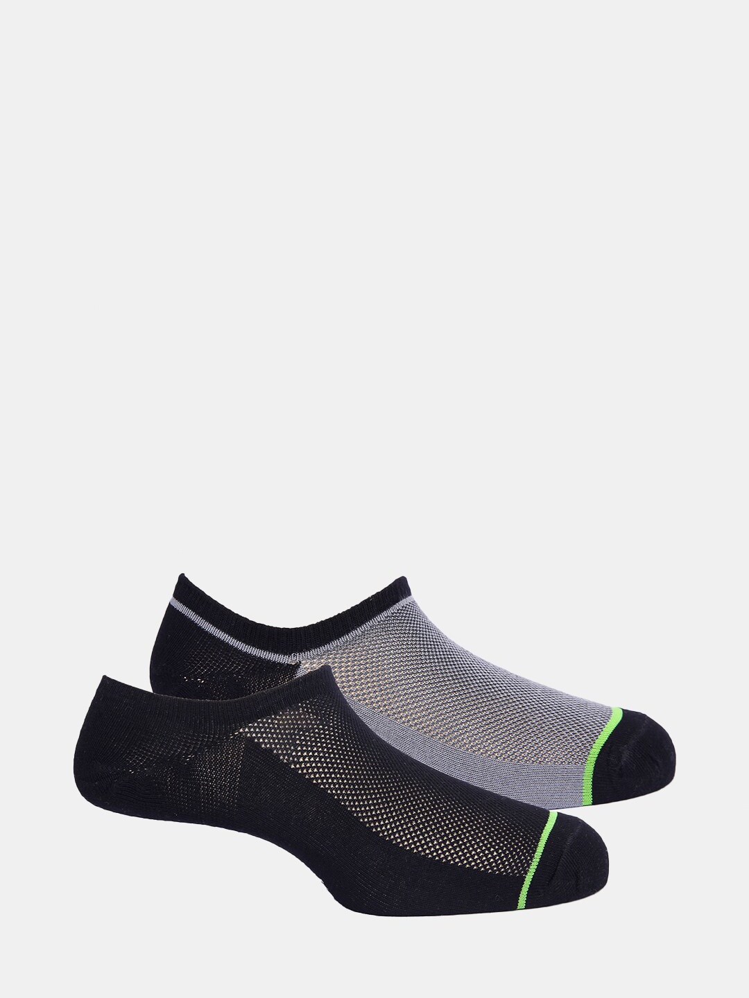 

FREECULTR Unisex Pack Of 2 Odour Resistant Patterned Shoe Liners Bamboo Socks, Black