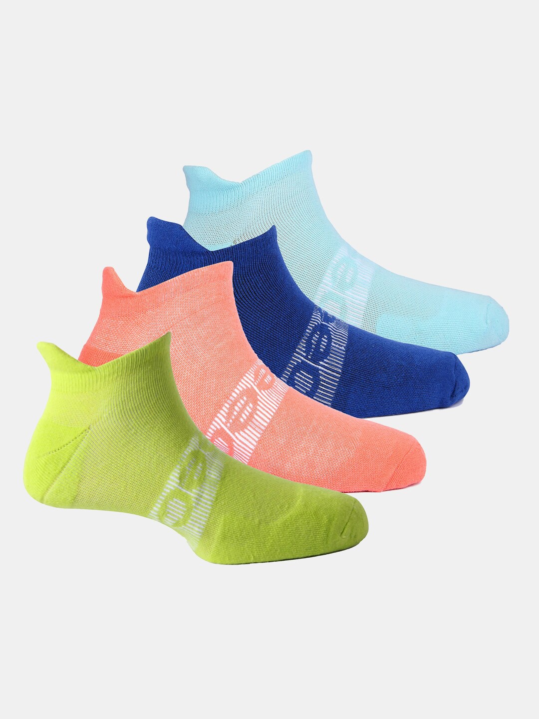 

FREECULTR Unisex Pack Of 4 Patterned Active Odour Resistant Socks, Coral