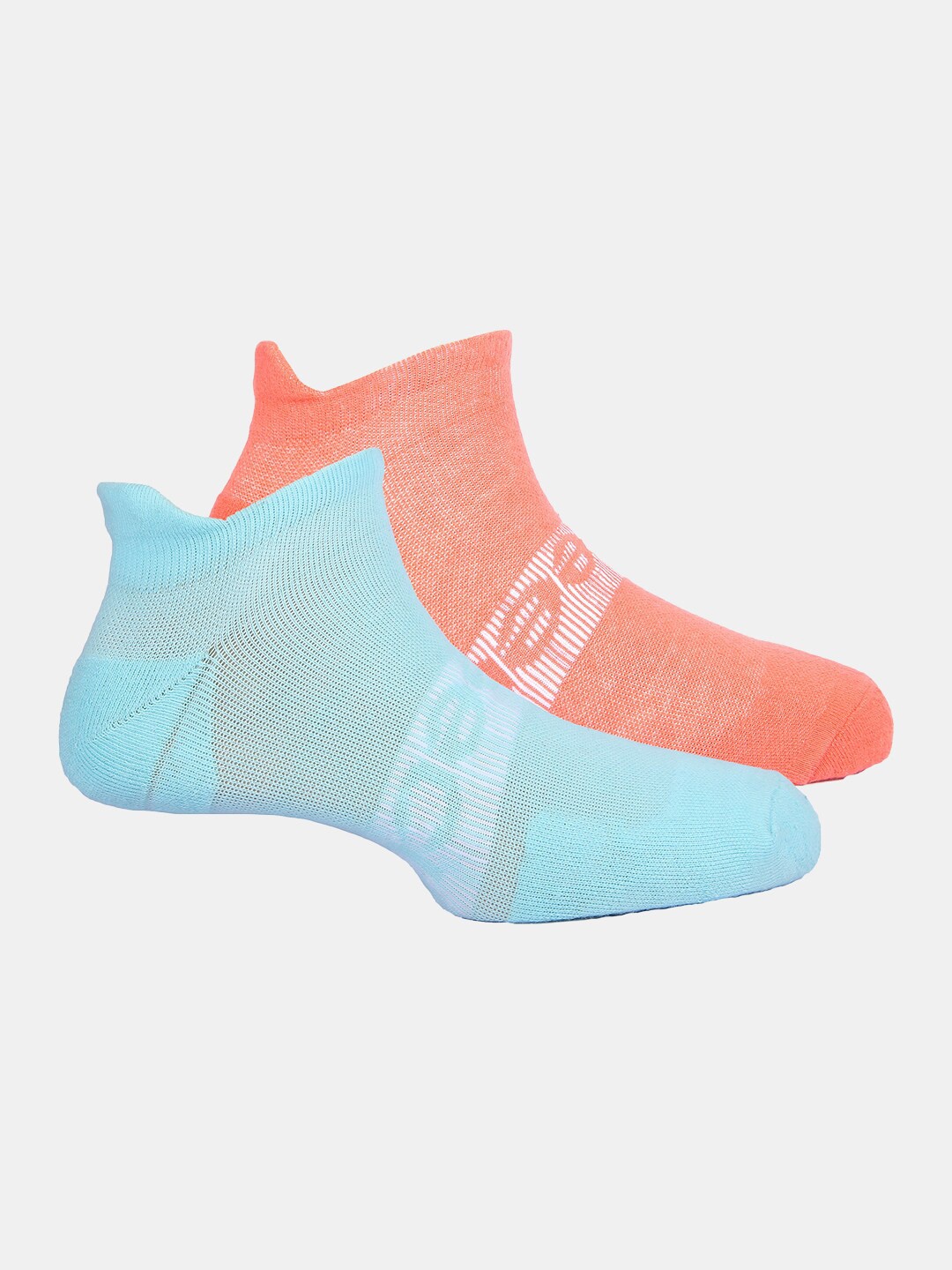 

FREECULTR Unisex Pack Of 2 Odour Resistant Patterned Active Bamboo Socks, Orange