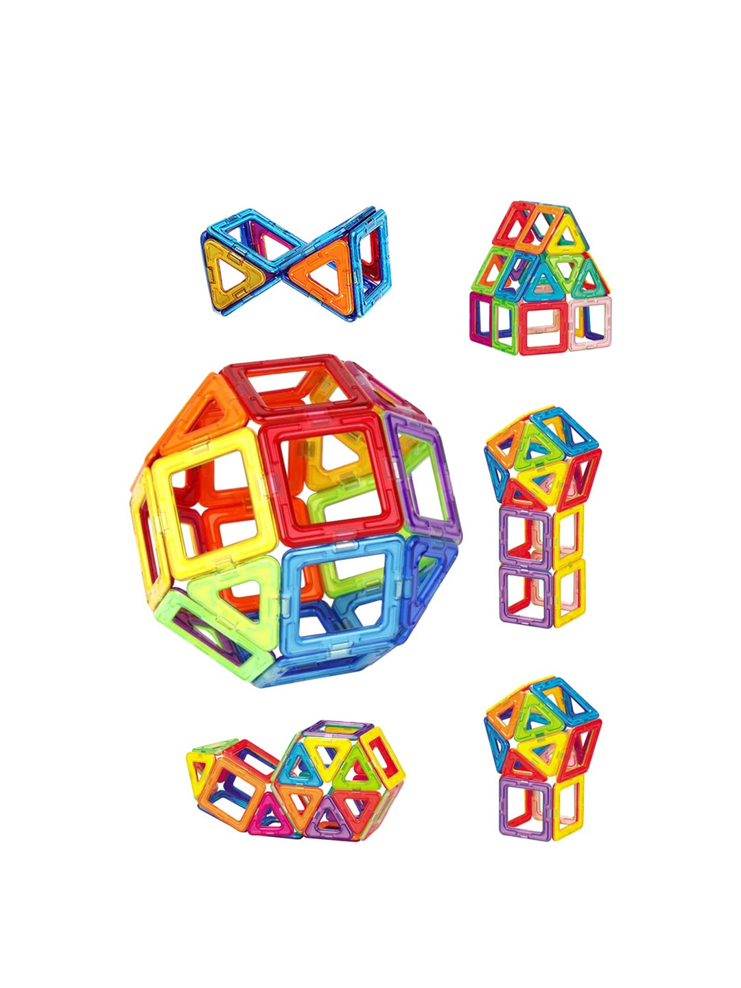 

WEMBLEY Kids Set Of 32 Magnetic Blocks, Yellow