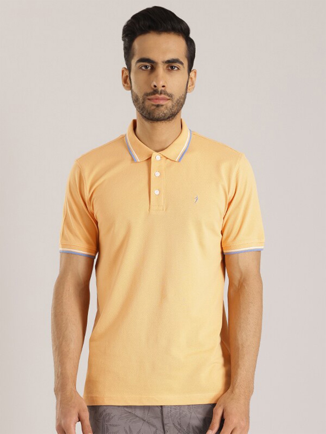 

Indian Terrain Short Sleeves Polo Collar T-Shirt, Orange