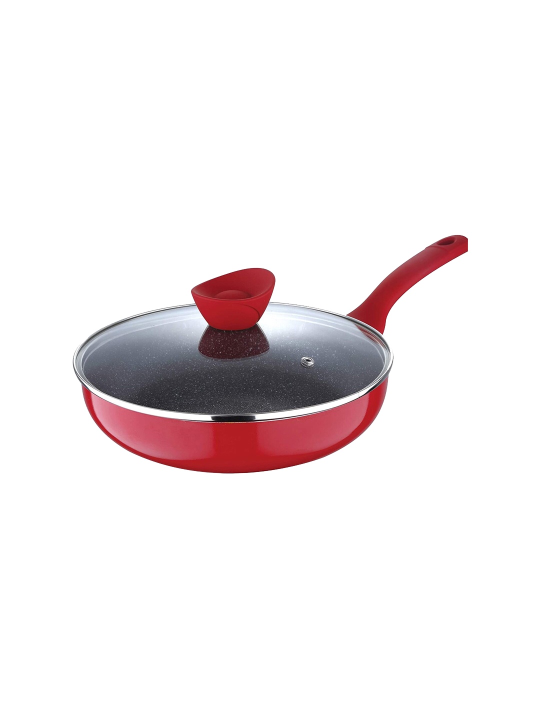 

BERGNER Bellini Plus 5-Layer Induction Bottom Nonstick Frypan With Lid 1.8 L, Red