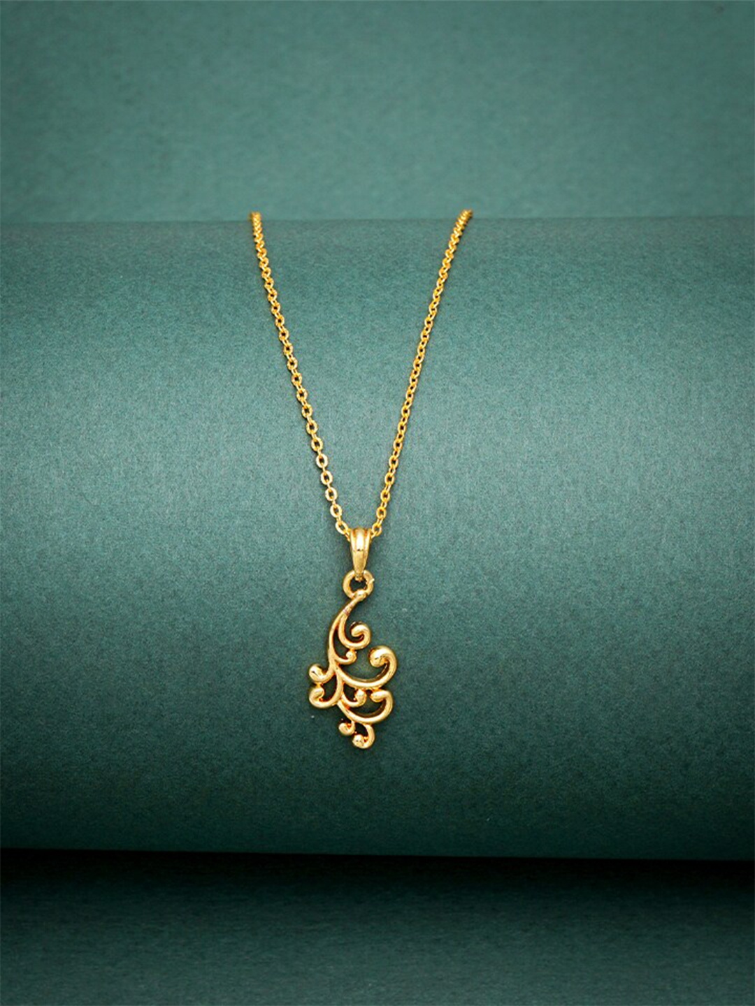 

Ramdev Art Fashion Jwellery Gold-Plated Pendant With Chain