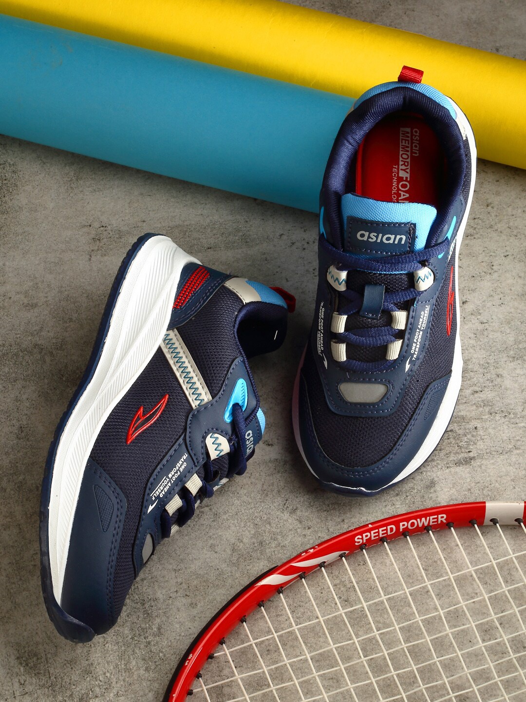 

ASIAN Boys Vayu-03 Running Shoes, Navy blue