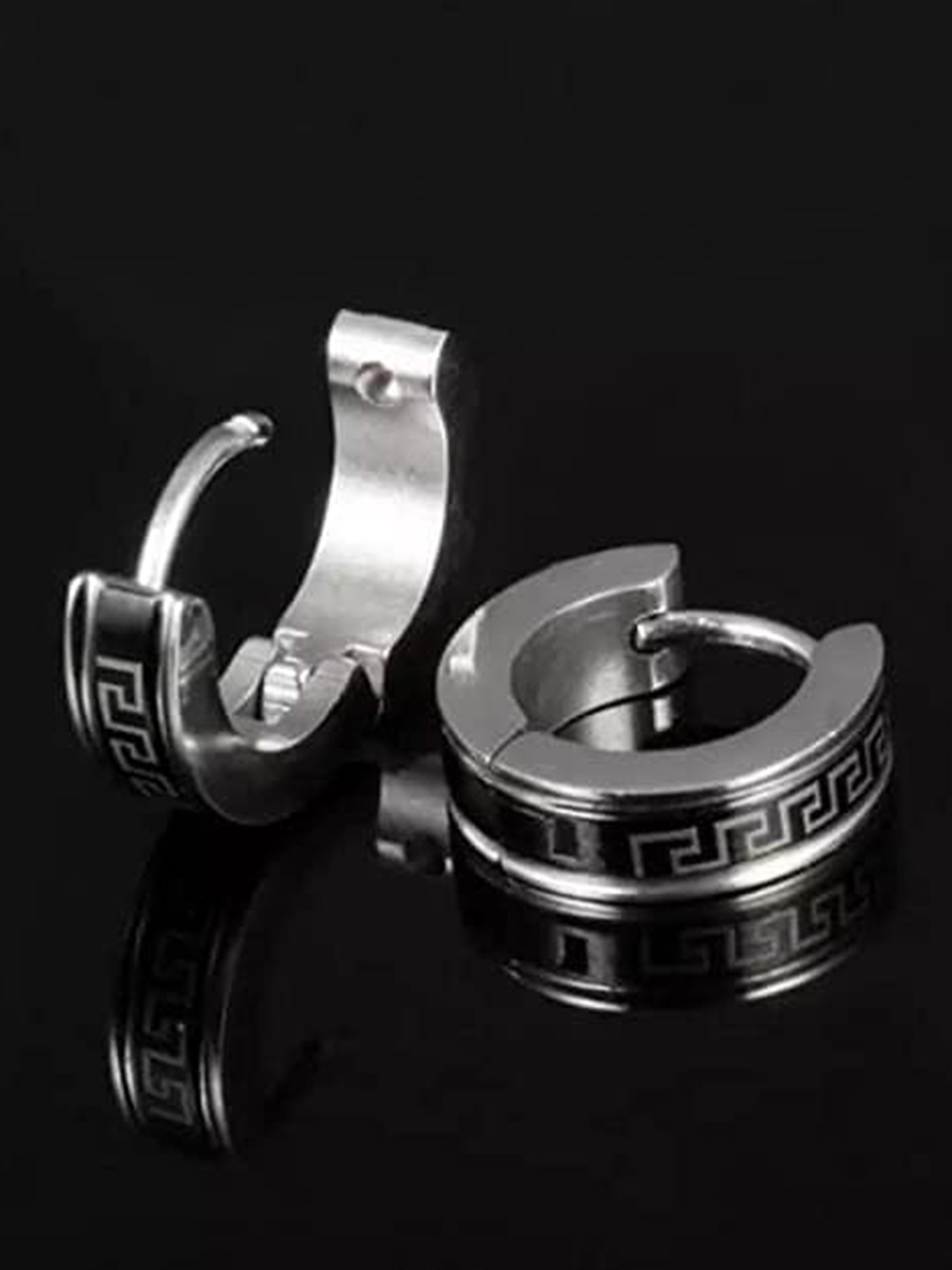 

KRYSTALZ Circular Hoop Earrings, Silver