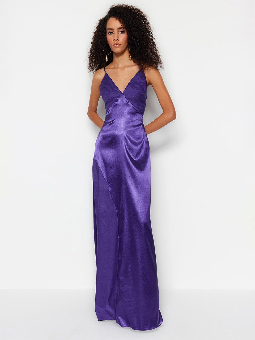 

Trendyol Shoulder Straps Maxi Dress, Purple