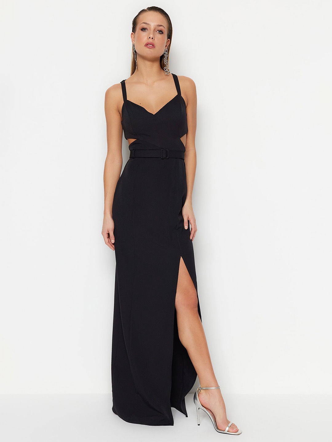 

Trendyol Cut-Out Detail Maxi Dress, Black