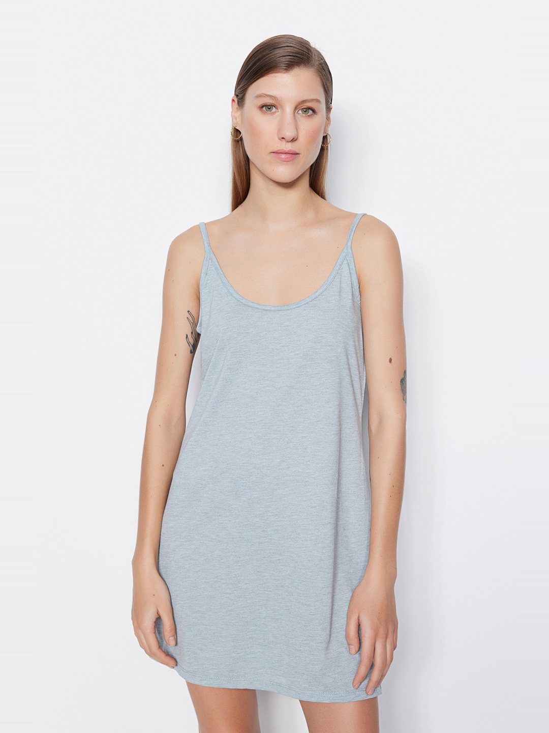 

Trendyol Shoulder Strap Full Slip, Grey
