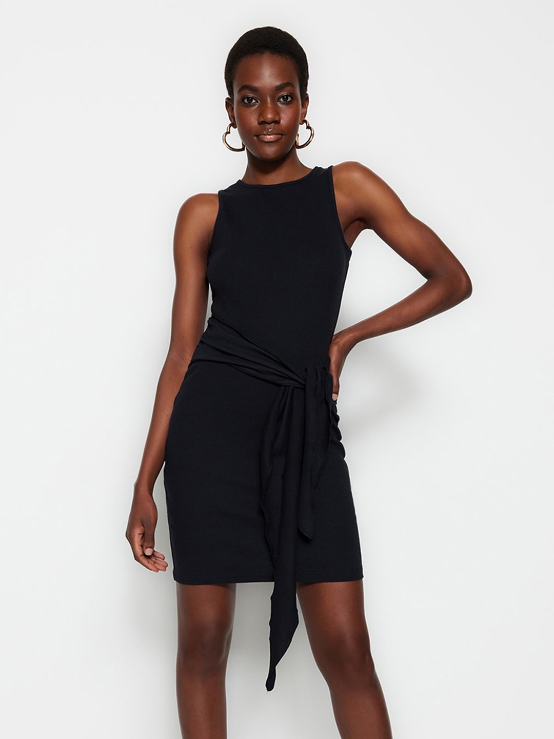 

Trendyol Sleeveless Sheath Dress, Black