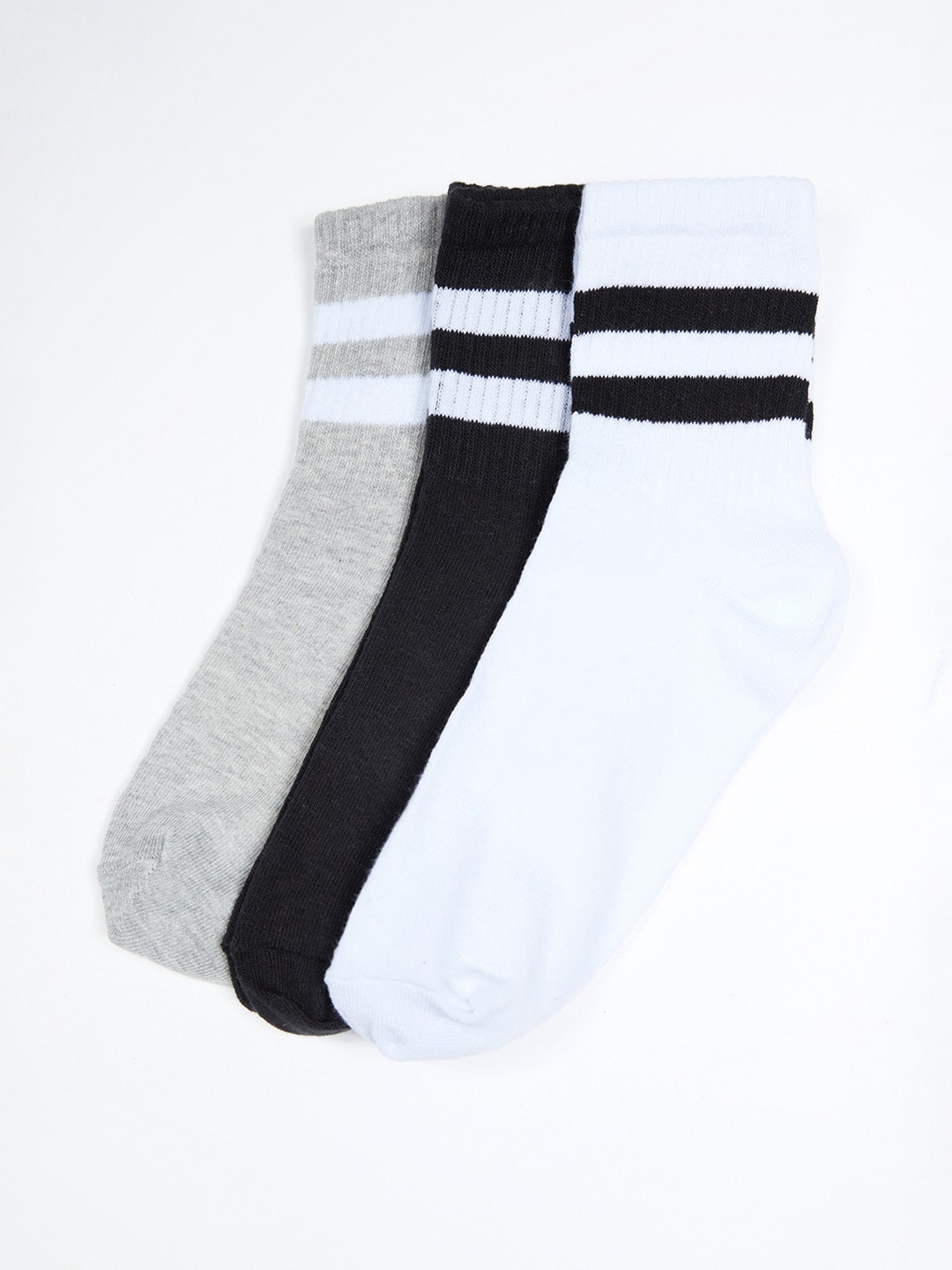 

Trendyol Women Pack Of 3 Ankle-Length Socks, White