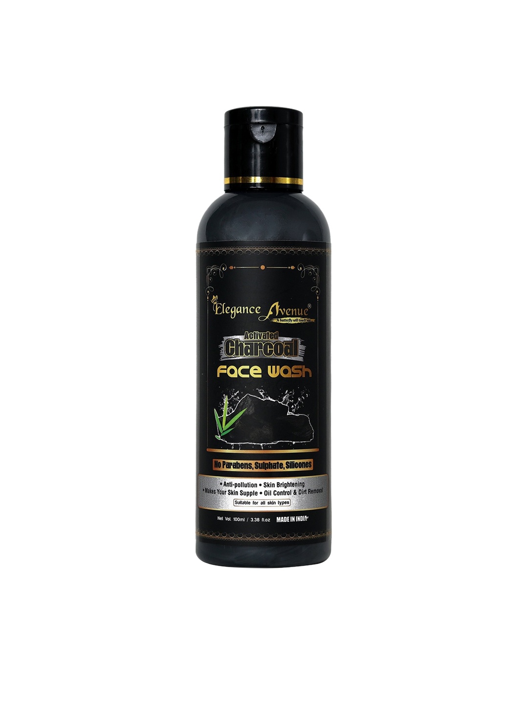 

Elegance Avenue Charcoal Facewash - 100ml, Black