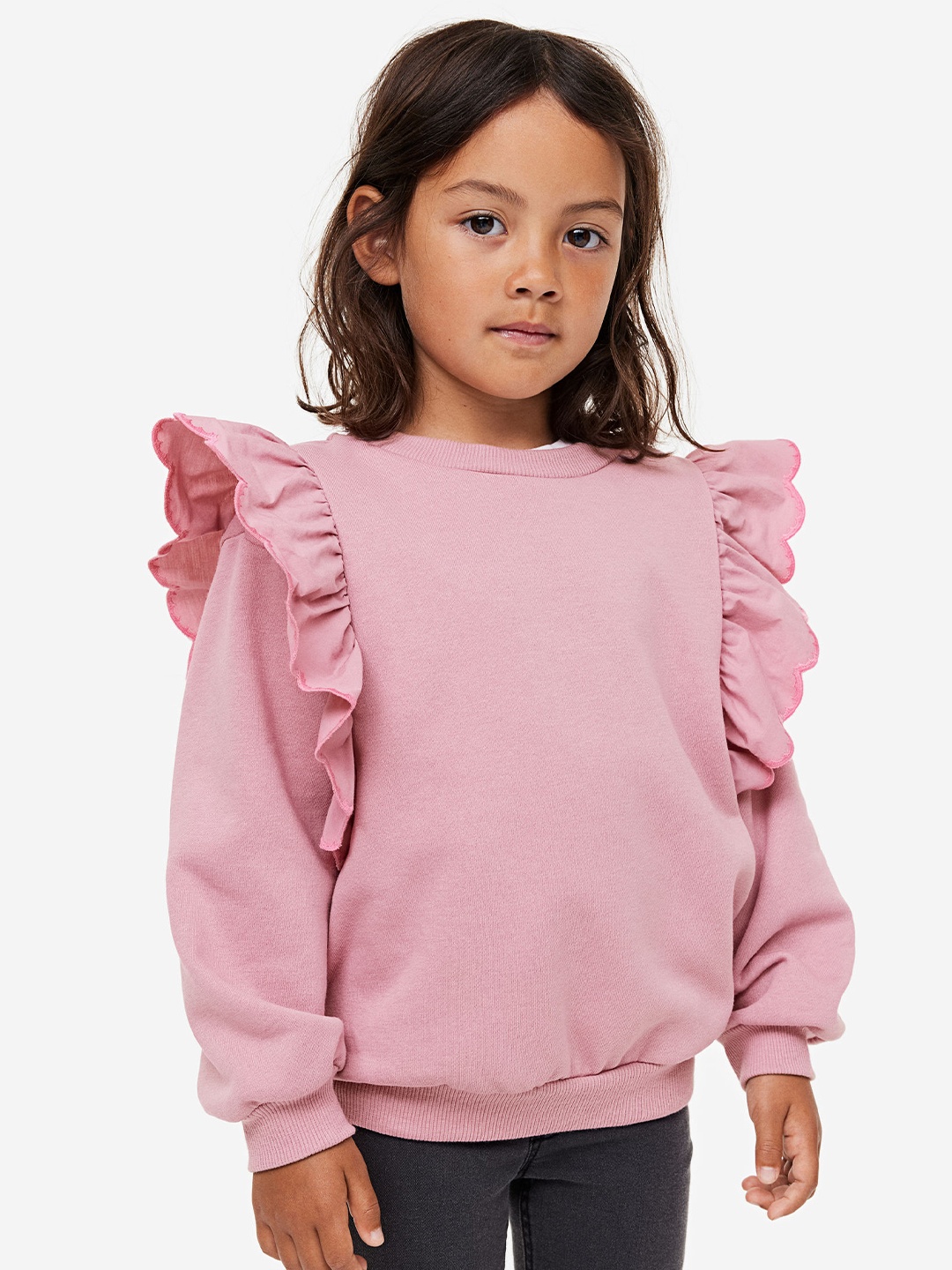 

H&M Girls Sweatshirt, Pink