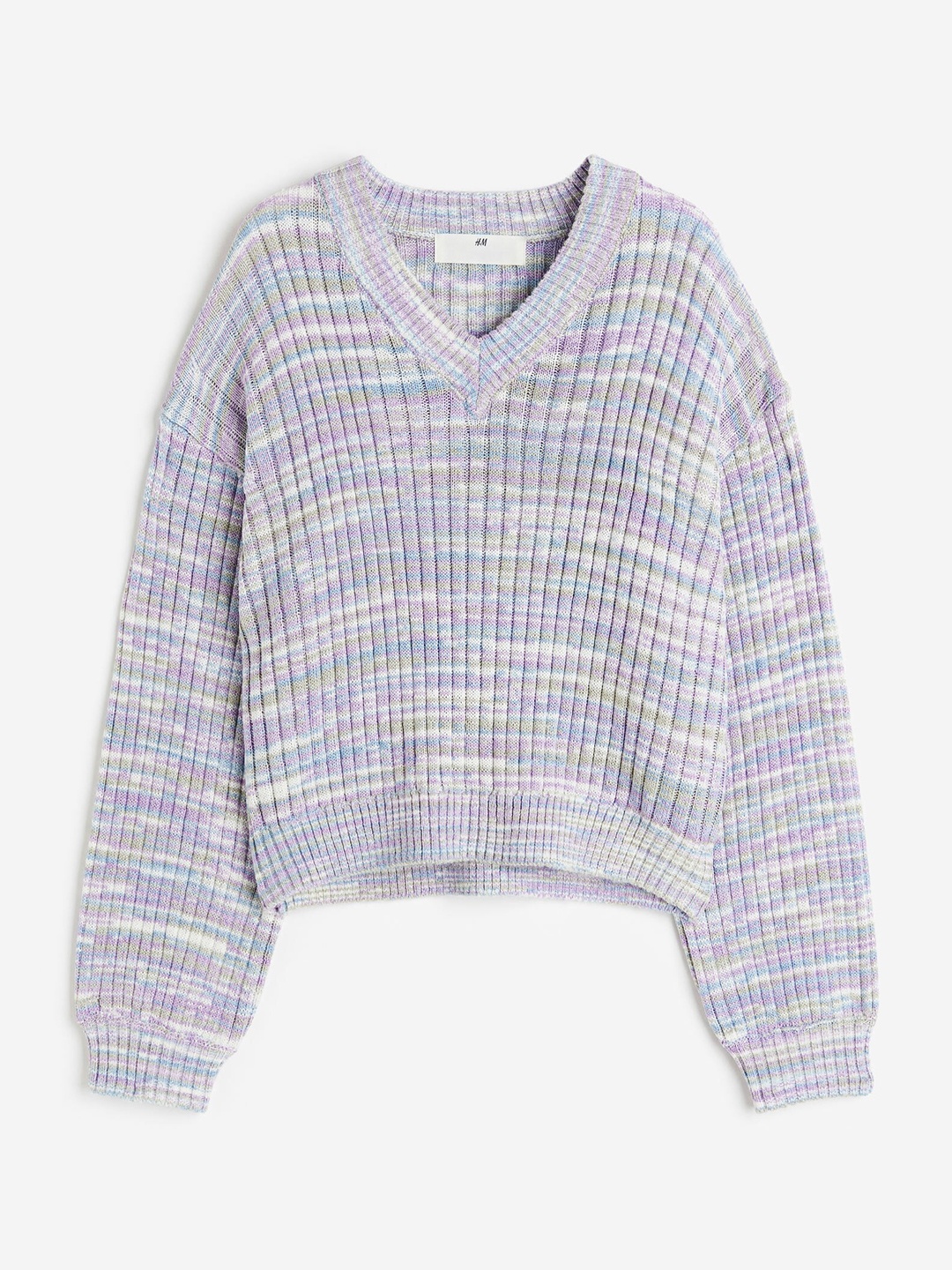 

H&M Girls V-Neck Jumper, Purple