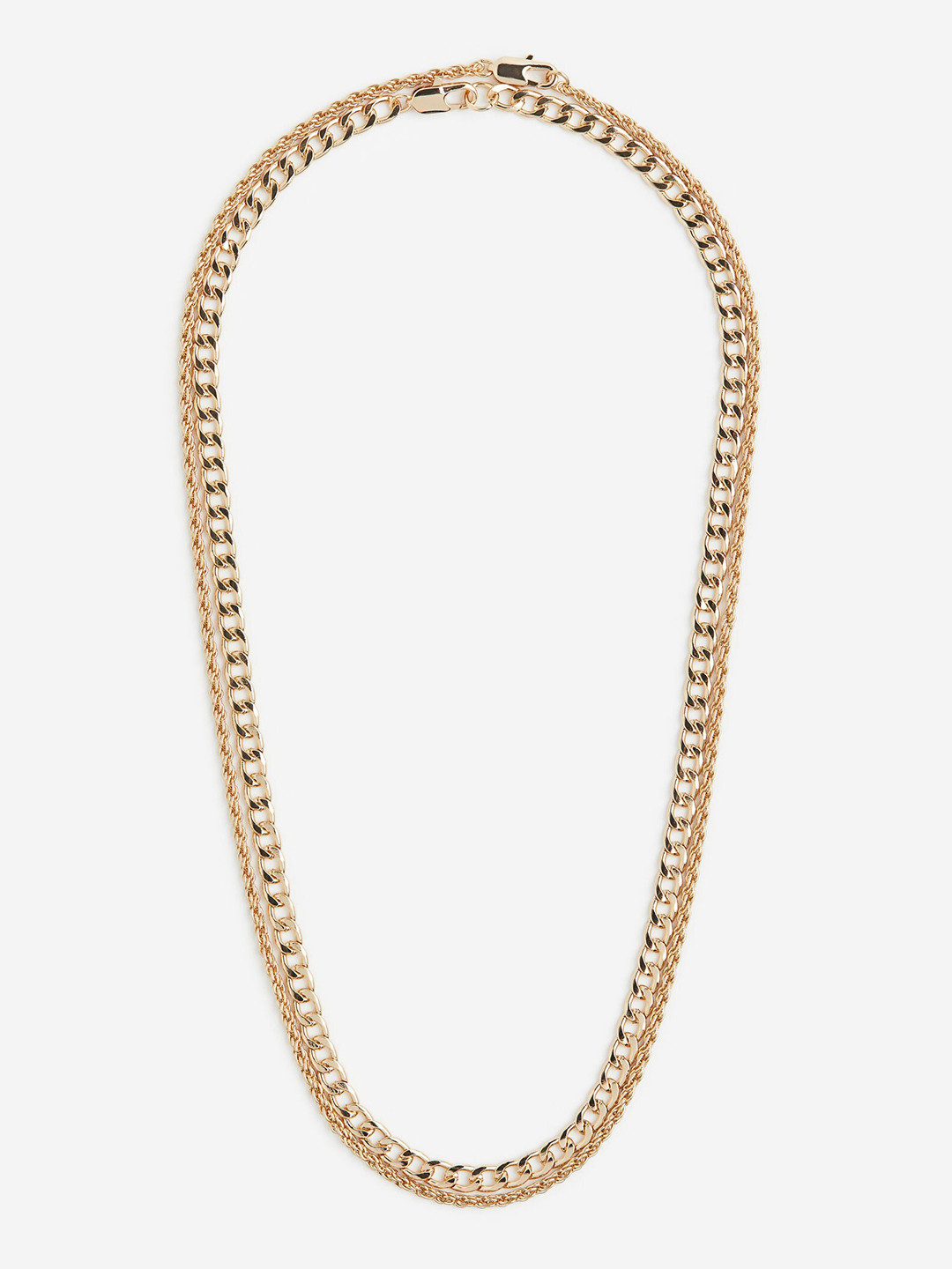 

H&M Men 2-Pack Necklaces, Gold
