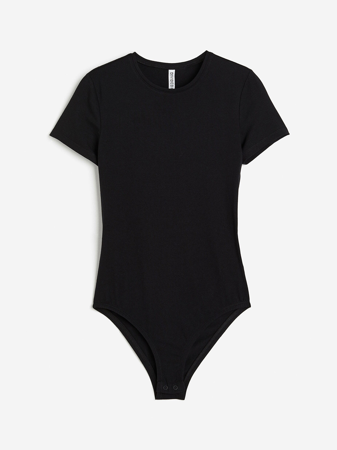 

H&M Women Short-Sleeved Jersey Body, Black