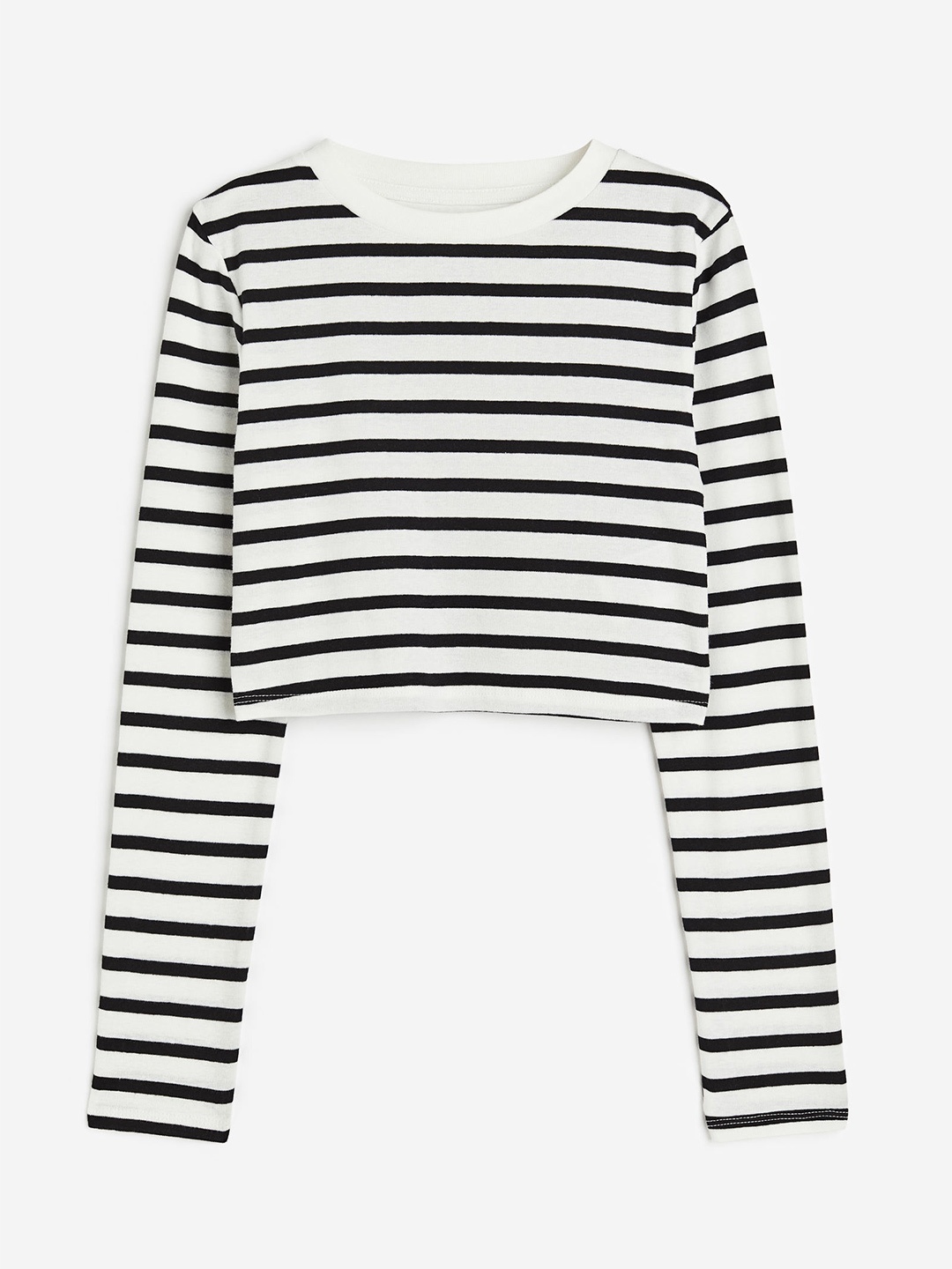 

H&M Girls Long-Sleeved Jersey Top, Black