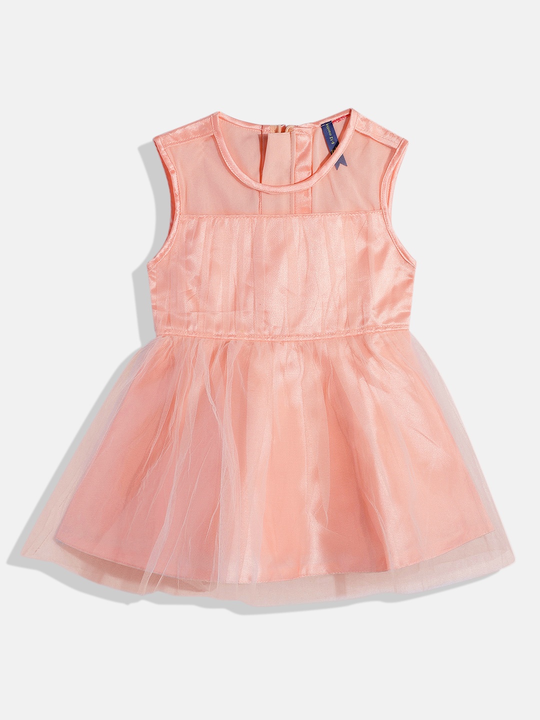 

YK Girls Fit & Flare Dress, Peach